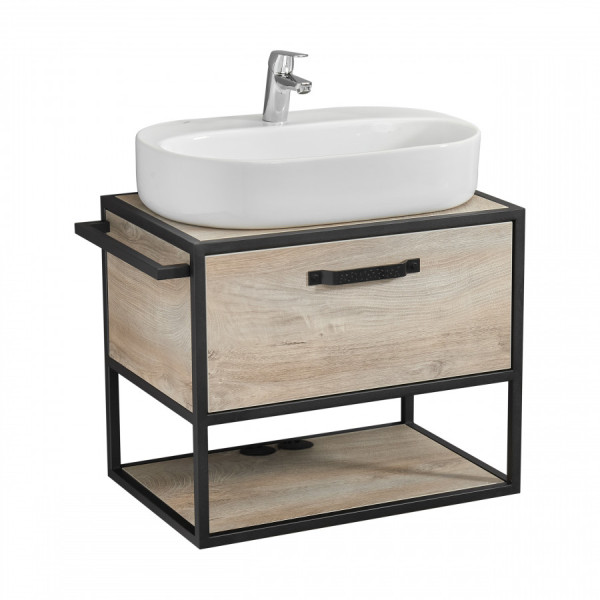 Тумба подвесная Aquaton Лофт Фабрик 642x440x540 дуб эндгрейн (1.A242.3.01L.TDU.0)