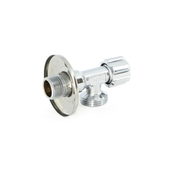 Кран угловой 1/2"х3/4" НН вентильный Uni-Fitt (рукоятка металл) 187M2301