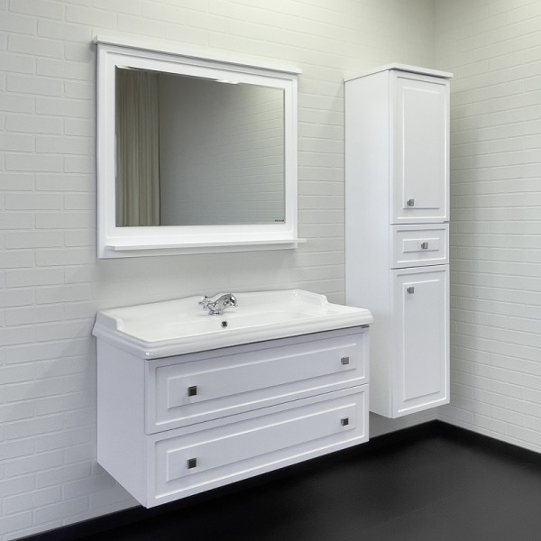 Пенал подвесной Comforty Феррара 400x410x1620 белый глянцевый (00004148010) Пенал подвесной Comforty Феррара 400x410x1620 белый глянцевый (00004148010)