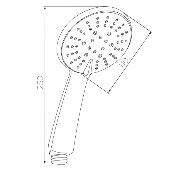 Душевая лейка Wesnaart 5 режимов хром (LD045) Душевая лейка Wesnaart 5 режимов хром (LD045)