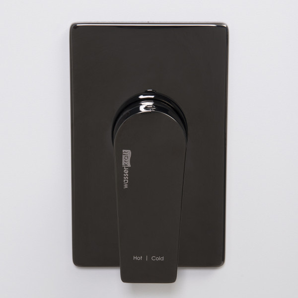 Смеситель для душа WasserKRAFT Glan черный глянцевый (6651)