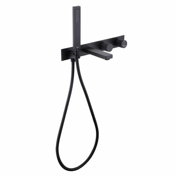 Смеситель для ванны и душа Abber Rund черный матовый (AF8730B)