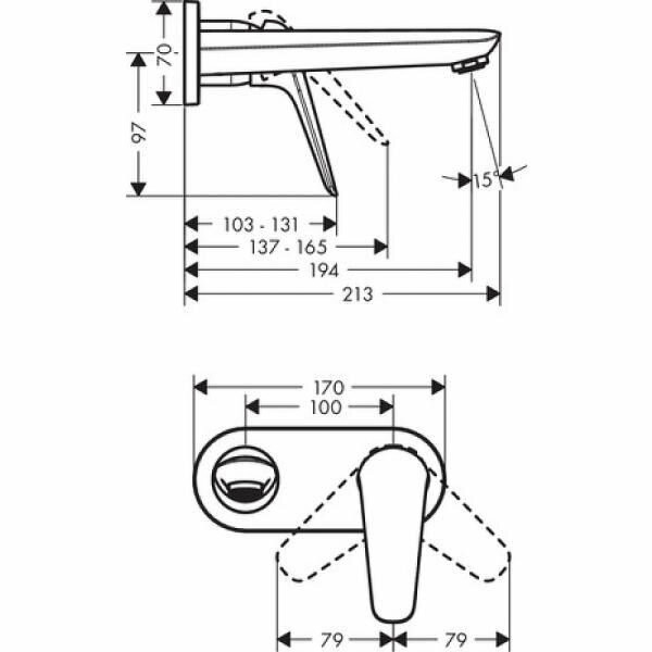 Смеситель для раковины Hansgrohe Novus хром (71127000)