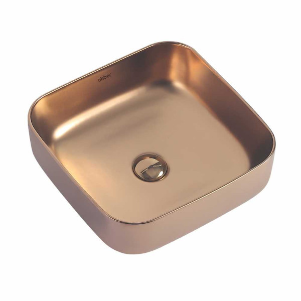 Раковина накладная Abber Rechteck розовое золото матовое (AC2211MRG) Раковина накладная Abber Rechteck розовое золото матовое (AC2211MRG)