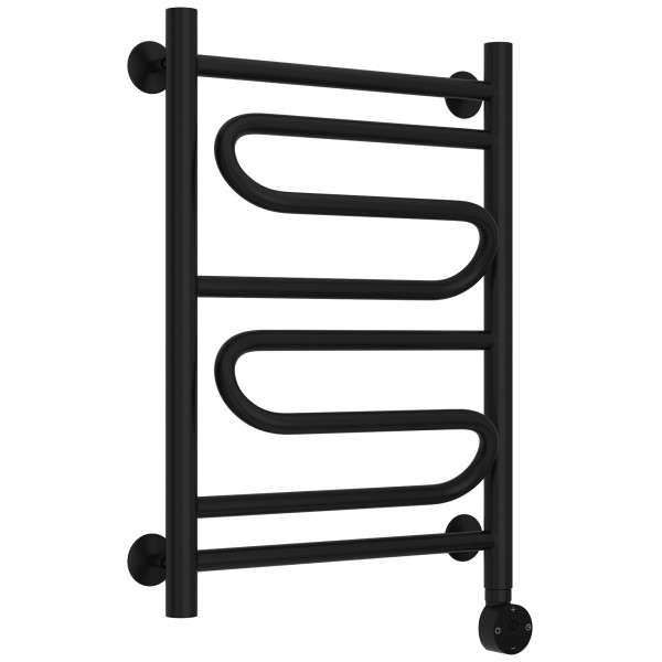 Полотенцесушитель электрический Сунержа Стилье Формат 22 ТП 600x400 (1+2+1) ПZП 21 матовый чёрный (31522-6040)