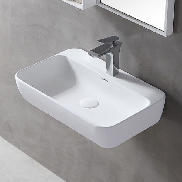 Раковина подвесная Abber Stein 600x400 белый матовый (AS2654) Раковина подвесная Abber Stein 600x400 белый матовый (AS2654)