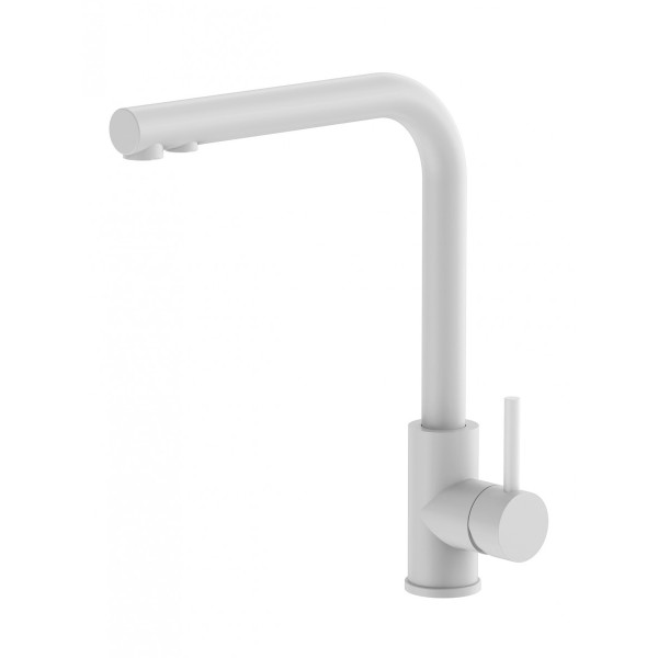 Смеситель для кухни Santek Марти с переключателем на фильтр белый (WH5A43026B001)