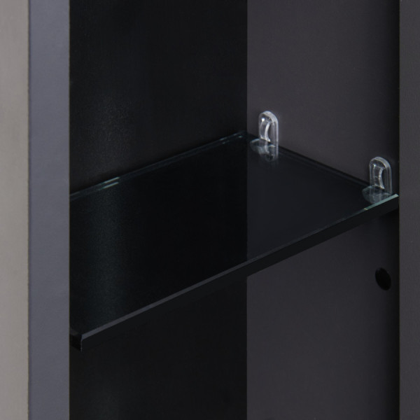 Пенал подвесной Aquaton Ар-Деко 400x220x1100 серый кобальт (1.A284.7.03D.D8D.0)