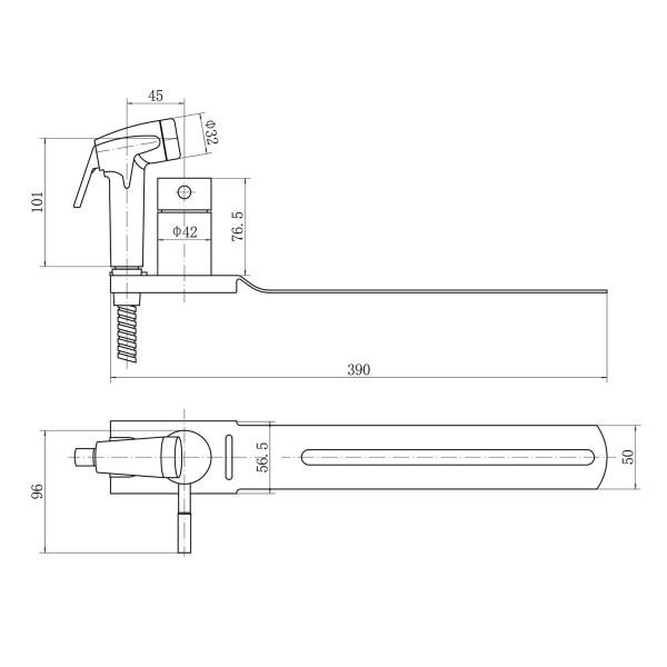 Смеситель для унитазов Fashun с гигиенической лейкой сатин (A57103) Смеситель для унитазов Fashun с гигиенической лейкой сатин (A57103)