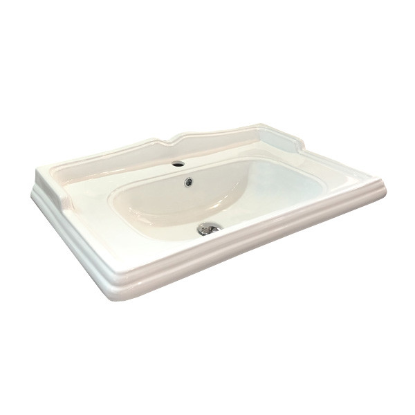 Тумба напольная Comforty Никосия 800x895x490 дуб белый матовый с раковиной (00-00001523)