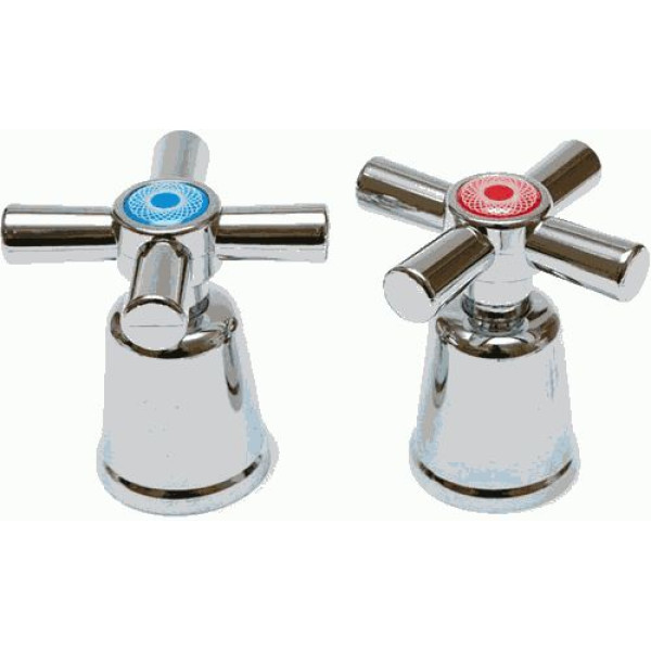 Маховик Melodia Сити крест пласт. квадрат 7x7 длинный (пара) (MKP20272WC)