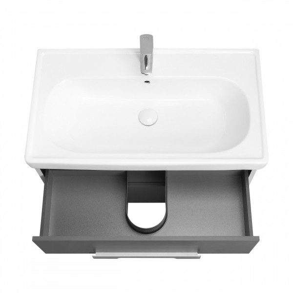 Тумба подвесная Aquaton Ар-Деко 806x453x450 серый кобальт (1.A280.4.01D.D8D.0)