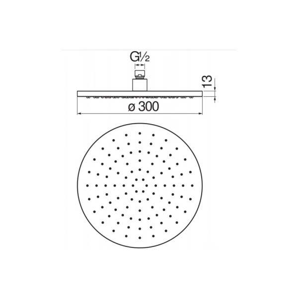 Верхний душ Nobili 30 см хром (AD139/113CR) Верхний душ Nobili 30 см хром (AD139/113CR)