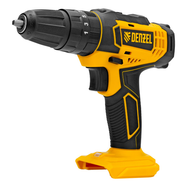 Дрель-шуруповерт аккумуляторная ударная Denzel CID-18-0, Li-Ion, 18 В (26136)