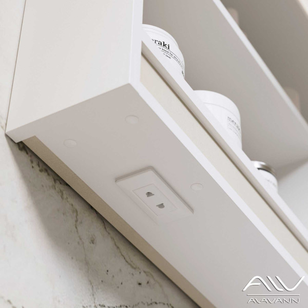 Шкаф зеркальный Alavann Laurel 100