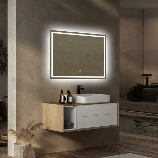 Зеркало Abber See 60x80 с подсветкой, сенсорный выключатель, диммер (AG6116S) Зеркало Abber See 60x80 с подсветкой, сенсорный выключатель, диммер (AG6116S)