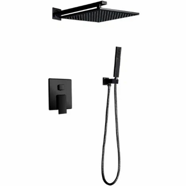 Душевая система ALMAes Leine черная матовая (TVZ-0810)
