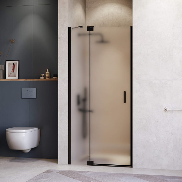 Душевая дверь RGW Hotel 90x200 стекло матовое-сатинат, профиль черный (350601409-24)