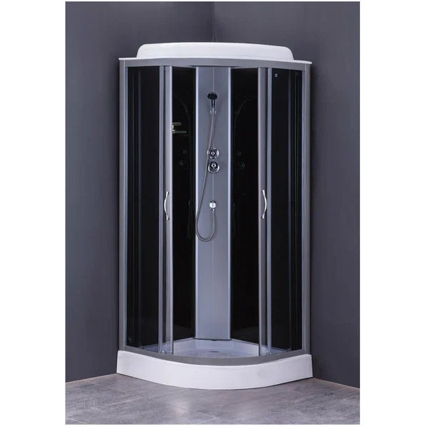 Душевая кабина Loranto Sunway 100x100 стекло прозрачное, профиль хром (CS-6611 G, 100*100*215)