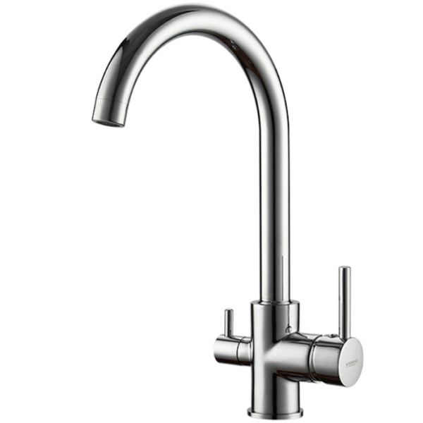 Смеситель для кухни Ledeme с переключателем на фильтр (L4255-3)