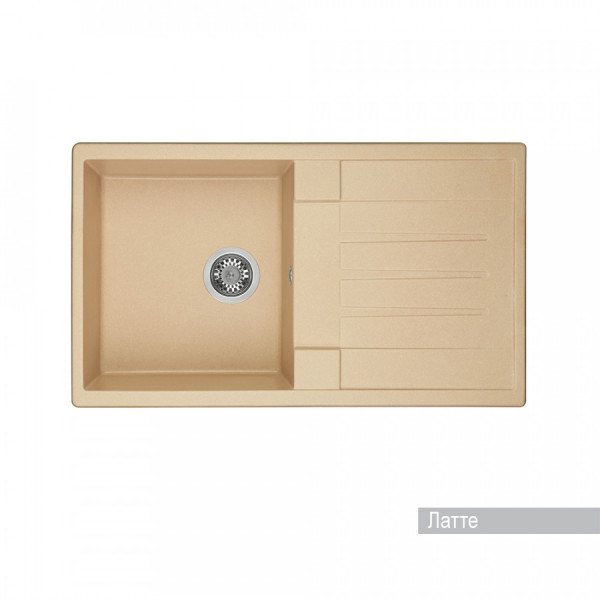 Мойка для кухни врезная Aquaton Верона 500x855x210 латте (1.A710.0.32V.R26.0)