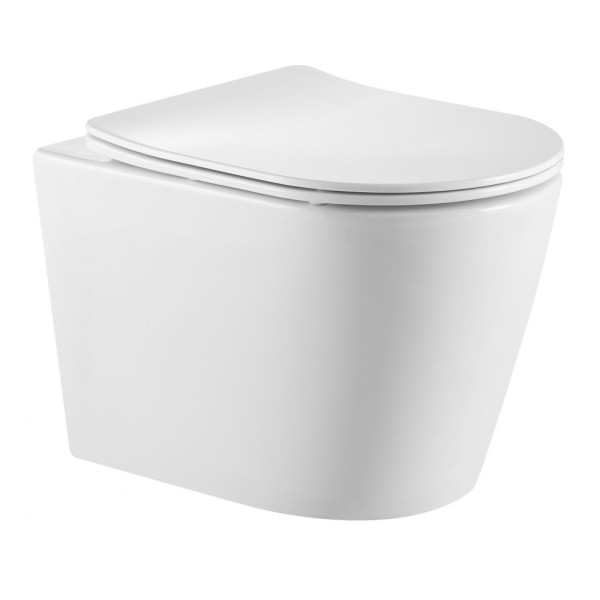 Унитаз подвесной Triton Verso с сиденьем микролифт, белый (VO-0832) Унитаз подвесной Triton Verso с сиденьем микролифт, белый (VO-0832)