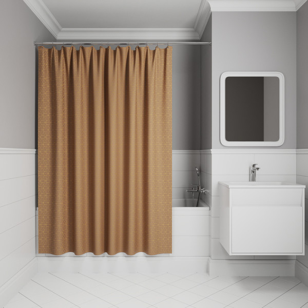 Шторка для ванны текстиль Iddis 200x240 полиэстер коричневый (BG04P24i11) Шторка для ванны текстиль Iddis 200x240 полиэстер коричневый (BG04P24i11)