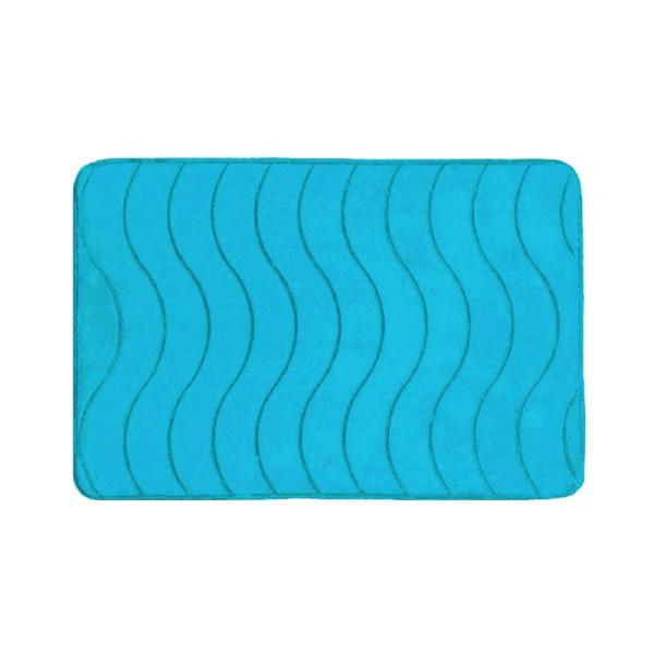 Коврик для ванной Melodia DOLCE флисовый 50х80 голубой (MK408)