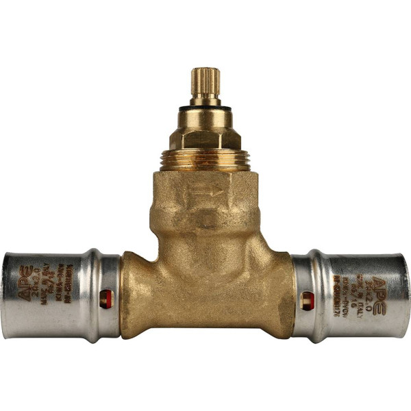 Кран 20x20 вентильный Stout (пресс, с хромированной ручкой) (SFP-0014-002020)