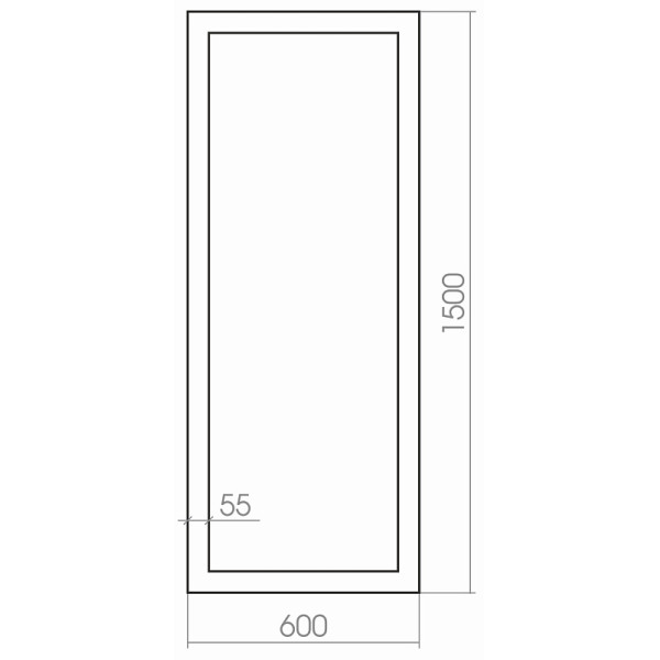 Зеркало напольное Azario Монреаль 60x150 венге (ФР-00001409)