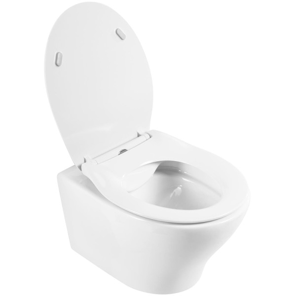 Унитаз подвесной BelBagno Acqua безободковый (BB340CHR/BB2020SC)