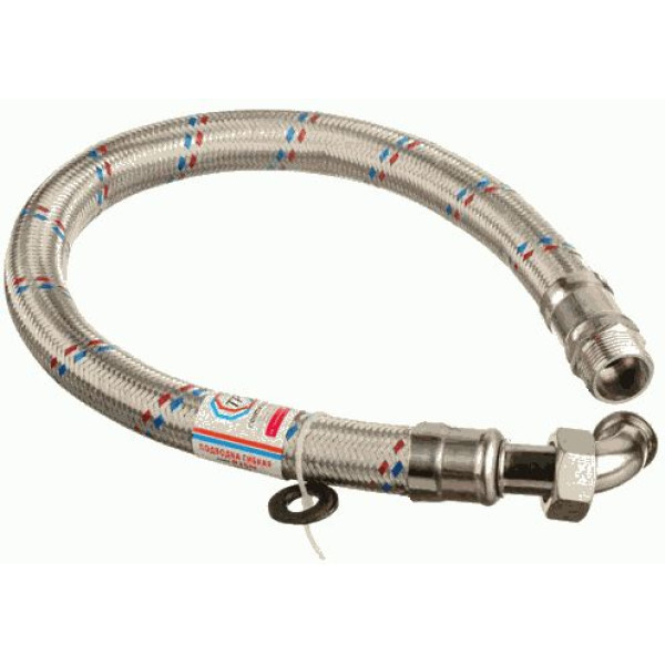 Подводка гибкая для воды 1000 мм. ВН 1" Гигант угловая (нержавеющая сталь) ТР-Сантехника (021.1.01-100) Подводка гибкая для воды 1000 мм. ВН 1" Гигант угловая (нержавеющая сталь) ТР-Сантехника (021.1.01-100)