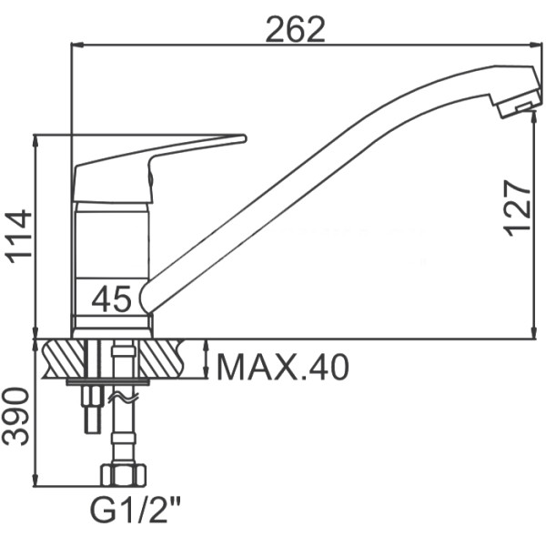 Смеситель для кухни Ledeme хром (L4216) Смеситель для кухни Ledeme хром (L4216)