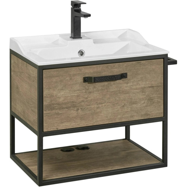 Тумба Aquaton Лофт Фабрик 65 Дуб Кантри/1A708731FB010 Раковина Фабиа 65 (1A2423K0LTDY0)