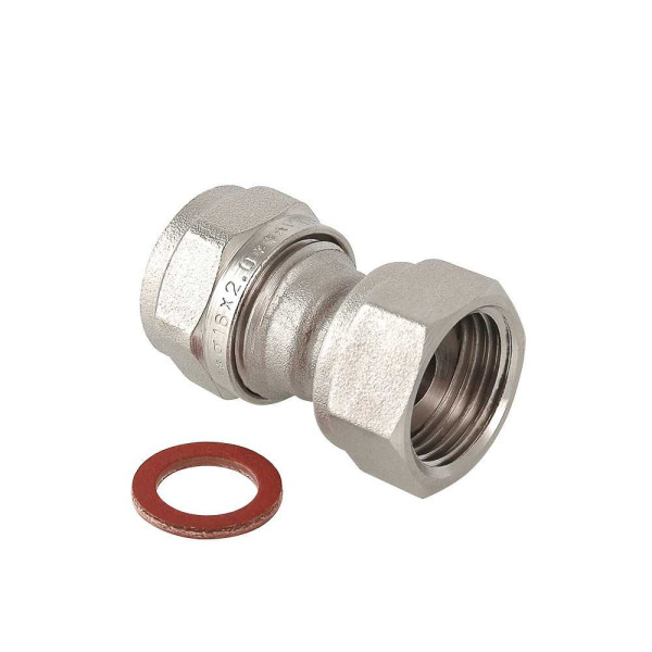 Соединение прямое 16*1/2"В с накидной гайкой Valtec (обжим) (VTm.322.N.001604) Соединение прямое 16*1/2"В с накидной гайкой Valtec (обжим) (VTm.322.N.001604)
