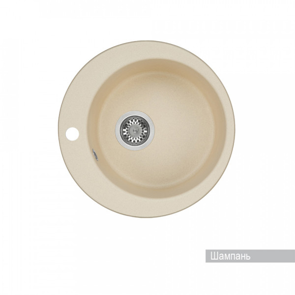 Мойка для кухни врезная Aquaton Иверия 470x470x190 шампань (1.A711.0.32I.V29.0)