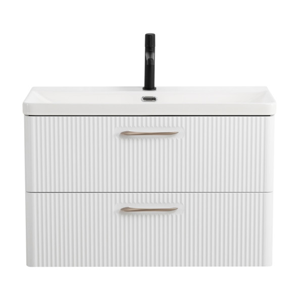 Тумба подвесная BelBagno Due 806x423x500 Bianco Lucido/глянцевая (DUE-800-2C-SO-BL-P)