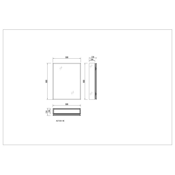 Шкаф зеркальный алюминиевый Aquatek 508x660x134 (AQ7508-MC) Шкаф зеркальный алюминиевый Aquatek 508x660x134 (AQ7508-MC)