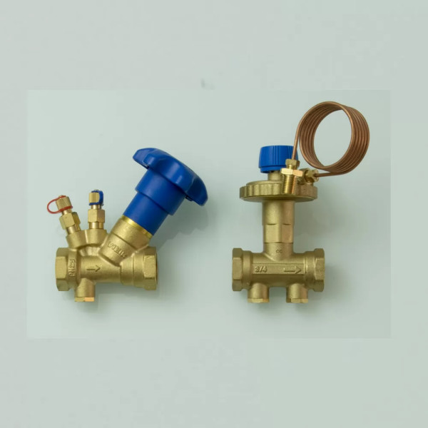 Комплект автоматического регулятора перепада давления и статического балансировочного клапана 1" Vieir (VRGL19)