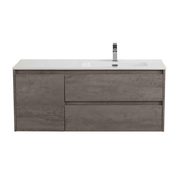 Тумба подвесная BelBagno Kraft 1200x460x500 Cemento Grigio/матовый правосторонняя (KRAFT-1200-2C-1A-SO-CG-R)