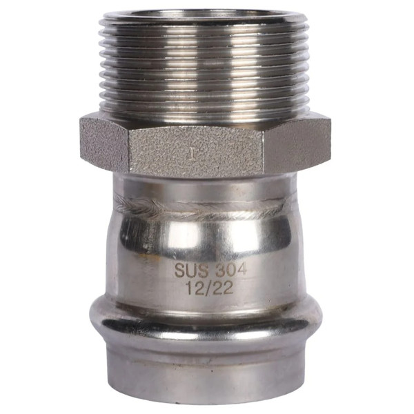 Переход 42х1 1/2"Н Rommer из нержавеющей стали (пресс) (RSS-0021-042112) Переход 42х1 1/2"Н Rommer из нержавеющей стали (пресс) (RSS-0021-042112)