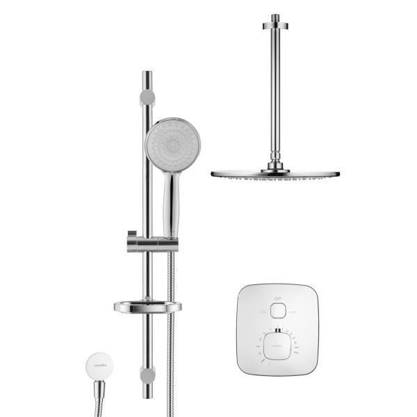 Система душевая Swedbe Platta встраиваемая на 2 выхода хром (5557)