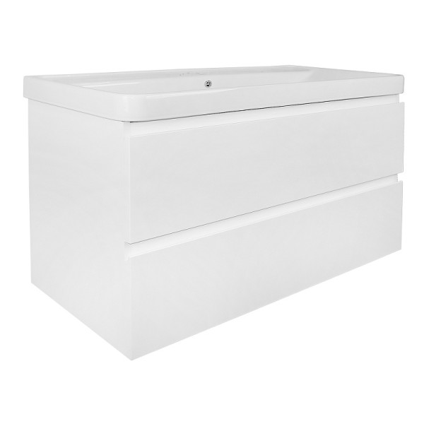 Тумба подвесная Azario с раковиной Мила 100 с раковиной Monte 100 (CS00089921)