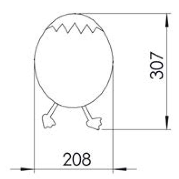 Зеркало Creavit 208x307 синее (DC30035-BB)
