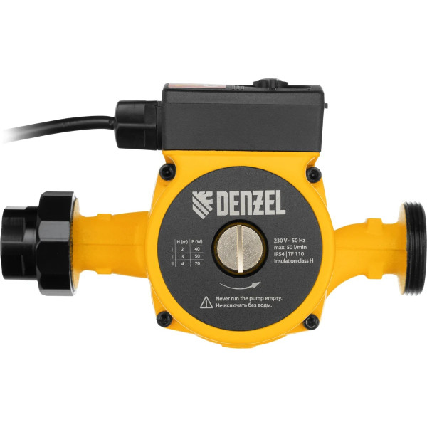 Насос циркуляционный Denzel CP 25-4 напор 4 м, 50 л/мин, 1 м кабель, монт. длина 180 мм (99410) Насос циркуляционный Denzel CP 25-4 напор 4 м, 50 л/мин, 1 м кабель, монт. длина 180 мм (99410)
