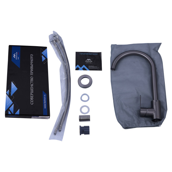 Смеситель для кухни Fashun графит (A54001N-17)