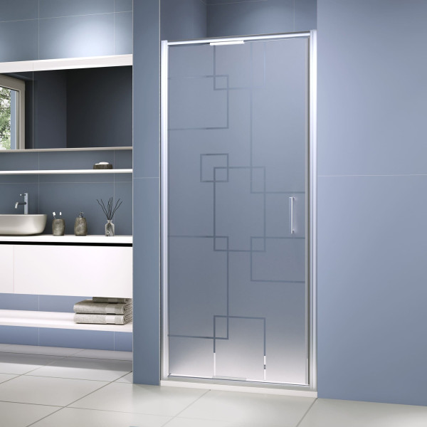 Душевая дверь RGW SV-05-2 1000xx2000 стекло матовая смарт линия, профиль хром (703205210-181)