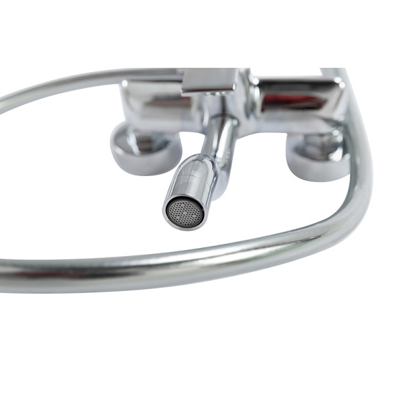 Душевая система BelBagno со смесителем и изливом, хром (AURORA-VSCM-CRM)