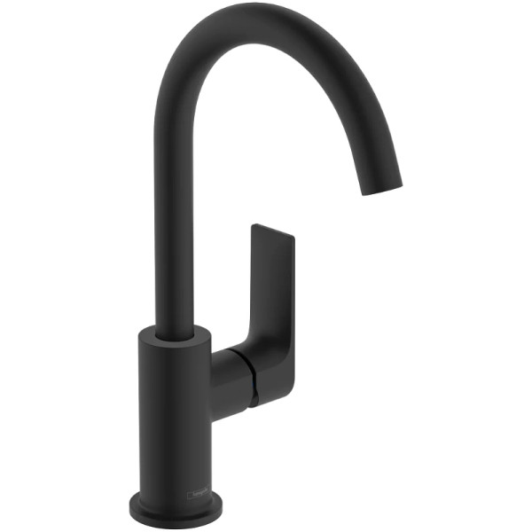 Смеситель для раковины Hansgrohe Rebris E черный (72576670)