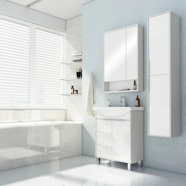 Тумба-умывальник Aquaton Рико 65/1WH207782 Раковина Смайл 65 (1A2133K1RIB90) Тумба-умывальник Aquaton Рико 65/1WH207782 Раковина Смайл 65 (1A2133K1RIB90)